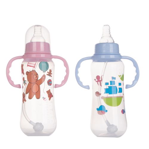 标口pp塑料奶瓶 支持o em 新生儿婴儿奶瓶 宝宝奶瓶280ml厂家批发